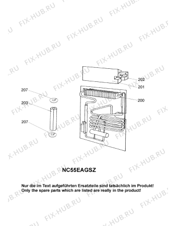 Взрыв-схема холодильника Electrolux Loisirs C55E - Схема узла Cooling generator