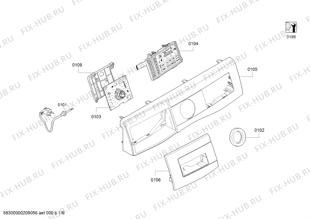Схема №2 WDU28540IT с изображением Рама люка для стиралки Bosch 11025057
