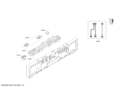 Схема №1 SN65E000SK с изображением Передняя панель для посудомоечной машины Siemens 00707111