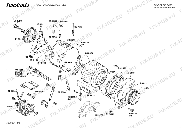 Схема №2 CW10000 CW1000 с изображением Инструкция по эксплуатации для стиральной машины Bosch 00514587
