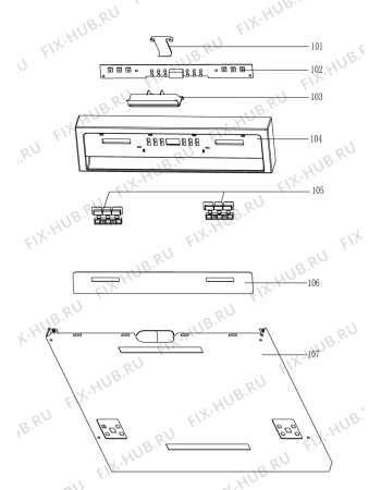 Схема №2 GSI 941 IX с изображением Дисплей для электропосудомоечной машины Whirlpool 482000019046