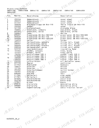 Схема №4 EB844110 с изображением Панель управления для плиты (духовки) Bosch 00291594