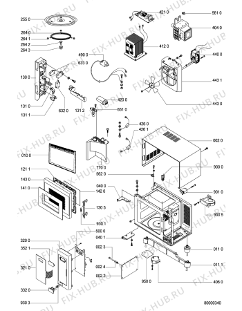 Схема №1 EMWS 2818 SG с изображением Дверца для микроволновки Whirlpool 481990200818