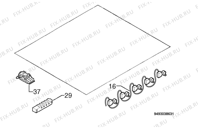 Взрыв-схема плиты (духовки) Zanussi ZGF789ICW - Схема узла Electrical equipment 268