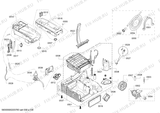 Схема №3 R8580X2IR selfCleaning Condenser с изображением Силовой модуль запрограммированный для сушилки Bosch 10004874