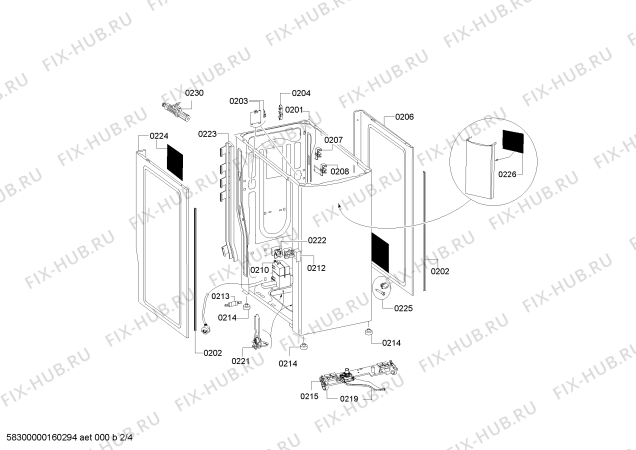 Схема №1 WOT24453FF с изображением Панель управления для стиралки Bosch 00709245