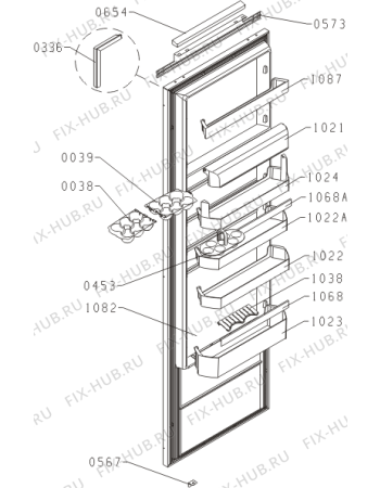 Взрыв-схема холодильника Gorenje RI5181PW (375400, HI3328BF) - Схема узла 02