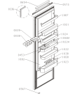 Схема №1 RBI5182BW (329213, HTI3128F) с изображением Дверка для холодильной камеры Gorenje 329998