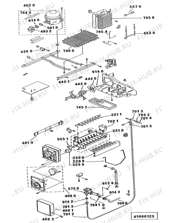 Схема №3 KGN 7000/WS с изображением Шуруп для холодильной камеры Whirlpool 481950218288