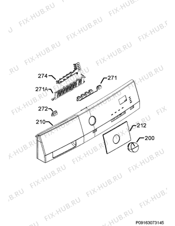 Схема №1 T65371AH3 с изображением Декоративная панель для сушилки Aeg 140025584016