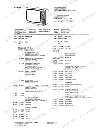 Взрыв-схема телевизора Siemens FC5522 - Схема узла 02