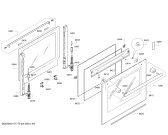 Схема №1 HB65GR240F с изображением Фронтальное стекло для духового шкафа Siemens 00688402