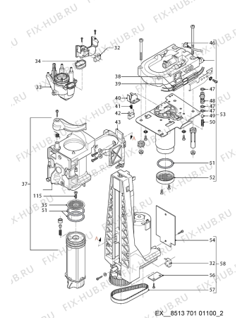 Схема №1 CM 945 PT с изображением Элемент корпуса для кофеварки (кофемашины) Whirlpool 482000095410