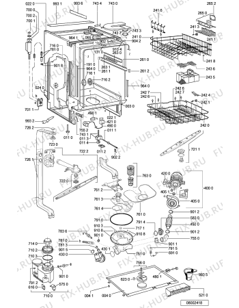 Схема №1 GSU 4551 C-WS с изображением Обшивка для посудомоечной машины Whirlpool 481245371233