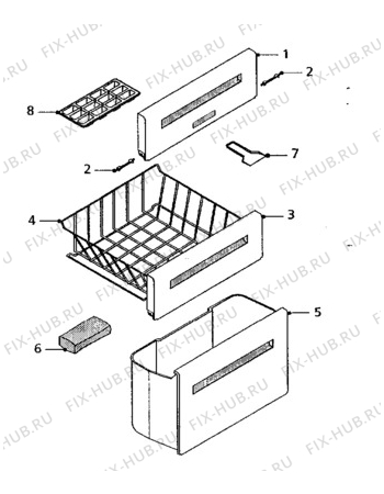 Взрыв-схема холодильника Zanussi ZV35GA - Схема узла Furniture