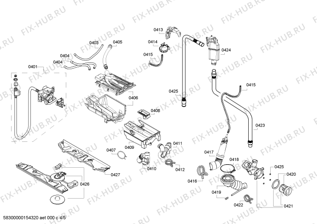 Взрыв-схема стиральной машины Bosch WVH28540 - Схема узла 04