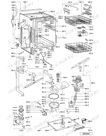 Схема №2 GSXS 7321 с изображением Панель для посудомоечной машины Whirlpool 481245371571