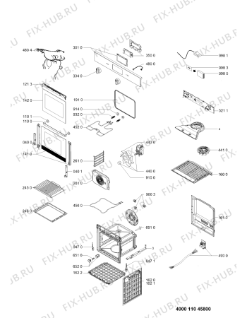 Схема №1 PBWR6 OH5F IN с изображением Другое для духового шкафа Whirlpool 481011045802