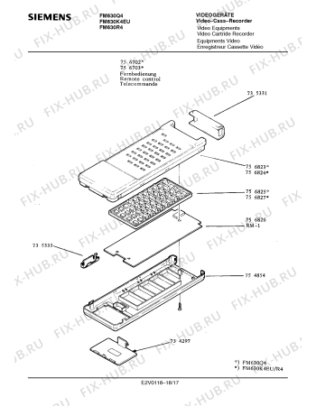 Взрыв-схема телевизора Siemens FM630R4 - Схема узла 17