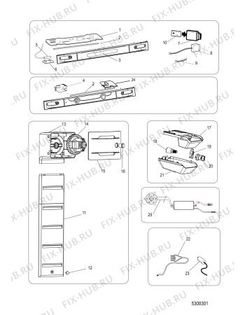 Взрыв-схема холодильника Hotpoint XUL85T2ZPOV (F088550) - Схема узла