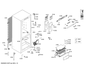 Схема №3 KG34NX43 с изображением Дверь морозильной камеры для холодильной камеры Siemens 00684401