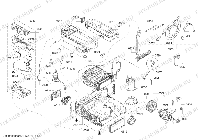 Схема №3 WT45W590CH iQ790 selfCleaning condenser с изображением Модуль управления, запрограммированный для сушильной машины Siemens 00634871