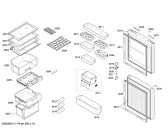Схема №1 KK23E68TI с изображением Дверь для холодильника Siemens 00243592