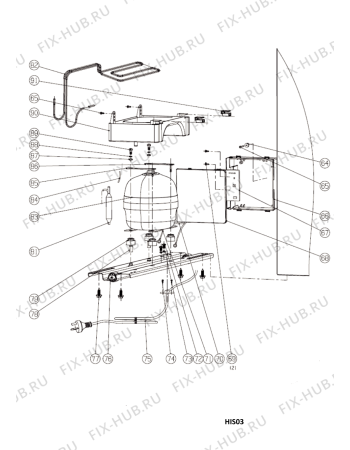 Схема №1 NTMTZH822FT (F083973) с изображением Корпусная деталь для холодильной камеры Indesit C00497116