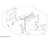 Схема №1 B95H72N0MK с изображением Панель управления для духового шкафа Bosch 00671222