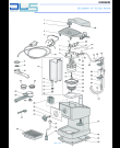 Схема №1 EC152J с изображением Электропредохранитель для электрокофеварки DELONGHI 7313279469