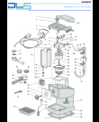 Схема №1 EC152J с изображением Обшивка для электрокофемашины DELONGHI 5913211941