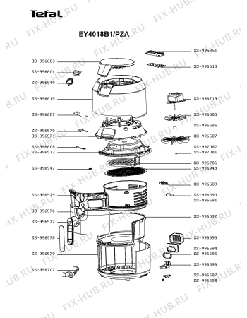 Схема №1 EY401840/PZB с изображением Другое для тостера (фритюрницы) Tefal SS-996604