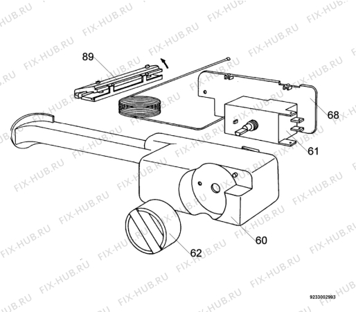 Взрыв-схема холодильника Tricity Bendix TB25TR - Схема узла Electrical equipment 268