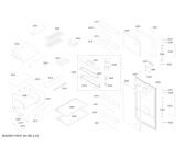 Схема №2 KDN42BW121 REF BOSCH ECO-TT421 BL 220V/60HZ с изображением Дверь для холодильной камеры Bosch 00713221