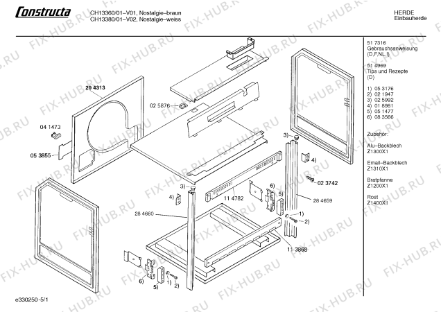Схема №2 CH11360 с изображением Переключатель для плиты (духовки) Bosch 00151512