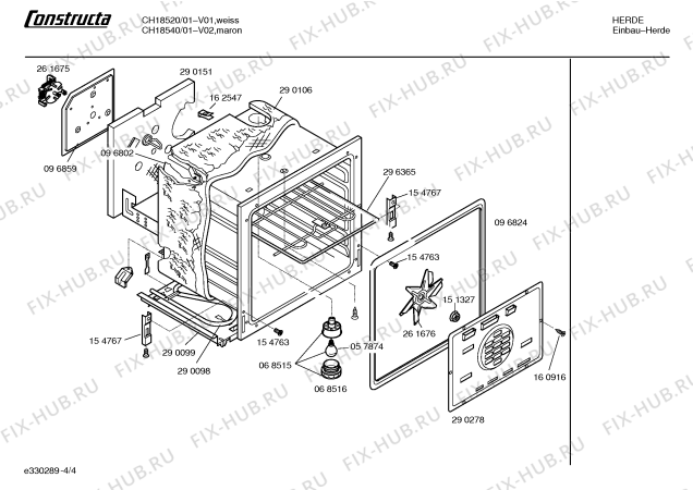 Схема №1 CH18520 с изображением Панель управления для духового шкафа Bosch 00297102