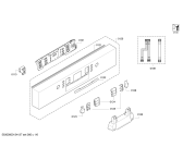 Схема №1 SMU53M08EP с изображением Передняя панель для электропосудомоечной машины Bosch 00671091