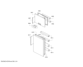 Схема №1 KDD74AW204 с изображением Ручка для холодильника Bosch 00743782