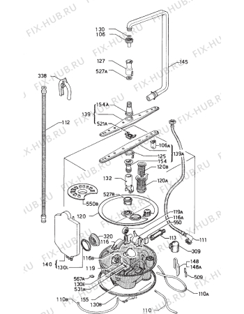 Взрыв-схема посудомоечной машины Zanker OEKOPLUS - Схема узла Hydraulic System 272
