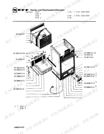 Схема №3 2824VG-2 с изображением Гайка для электропечи Bosch 00023254