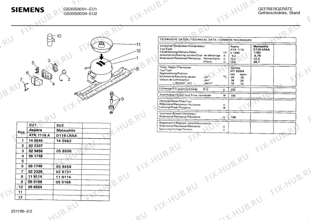 Взрыв-схема холодильника Siemens GS35S00 - Схема узла 02