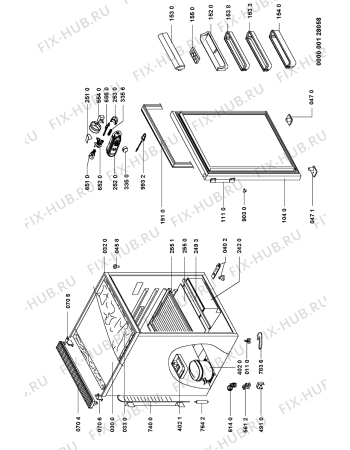 Схема №1 KVA 1409/1 с изображением Полка для холодильной камеры Whirlpool 481245088037