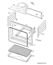 Схема №1 EE1003001M с изображением Обшивка для плиты (духовки) Aeg 5617367155