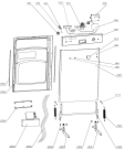 Схема №1 GS610SYB (316962, WQP12-9250D) с изображением Дверь для электропосудомоечной машины Gorenje 346128