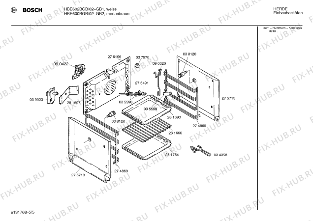 Схема №1 HBE600AGB с изображением Верхний нагревательный элемент для плиты (духовки) Bosch 00089512