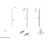Схема №2 T30BR70FS с изображением Декоративная планка для холодильной камеры Bosch 00682517
