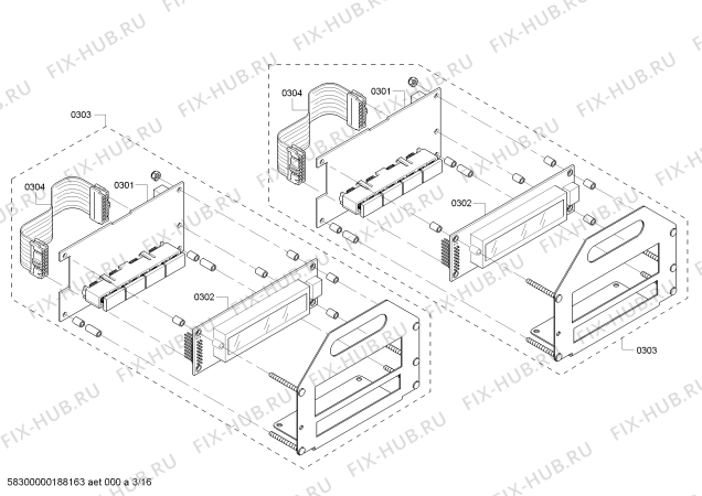 Схема №2 PRG486NLG Thermador с изображением Кабель для духового шкафа Bosch 12004419