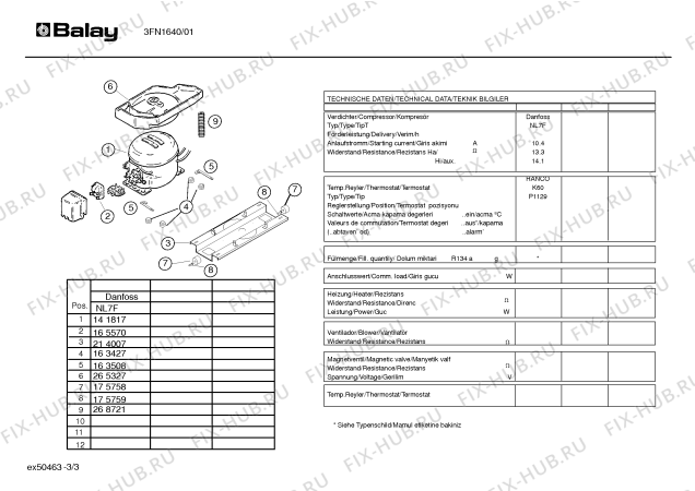 Схема №2 3FN1610 с изображением Дверь морозильной камеры для холодильника Bosch 00359269