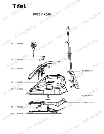 Схема №1 FV2680M0/90 с изображением Ручка для электропарогенератора Seb CS-41959198