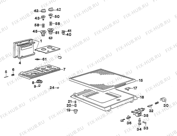 Взрыв-схема стиральной машины Electrolux WH2430 - Схема узла W30 Panel,User manual B